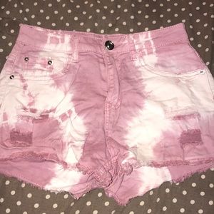 Tie dye shorts